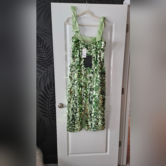 Tuckernuck Mint Roxy Sequin dress - Picture 2 of 6